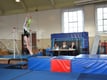 Zoe competing vault at the St Bernadette